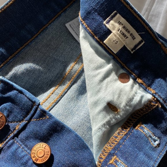 Madewell 10" High Rise Button Front Jeans Hanna 25 - Picture 5 of 11